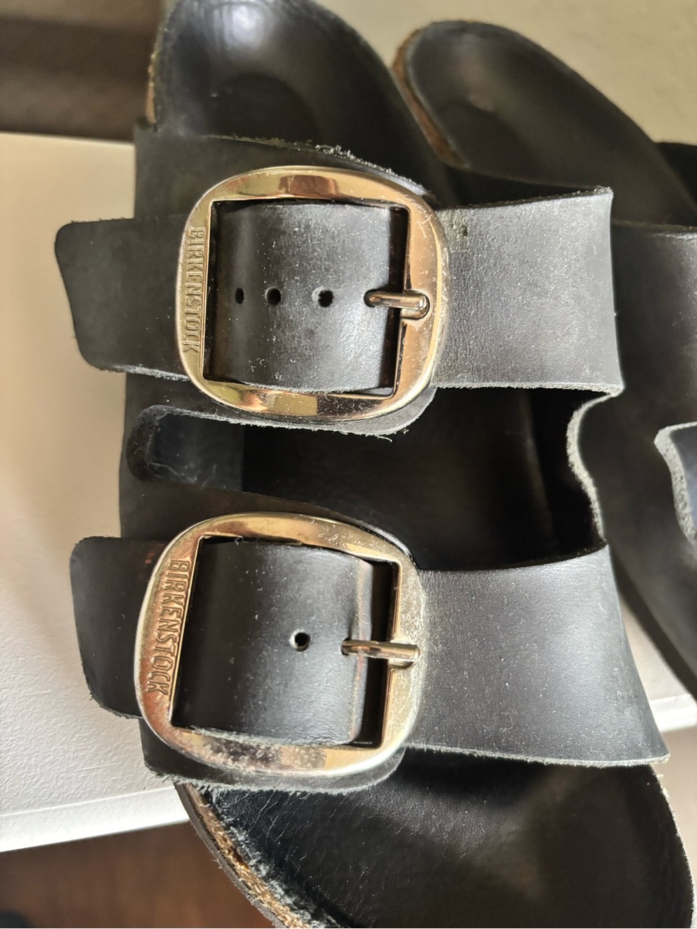 Birkenstock Arizona Big Buckle Black Slides Size 38 - US 7-7.5 - Picture 8 of 11